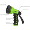 imageAQUASTAR AS73371 7Pattern Rear Trigger Nozzle Orange Hose Water Sprayer Lawn Yard GardenGreen