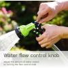 imageAQUASTAR AS73371 7Pattern Rear Trigger Nozzle Orange Hose Water Sprayer Lawn Yard GardenGreen