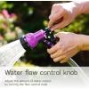 imageAQUASTAR AS73371 7Pattern Rear Trigger Nozzle Orange Hose Water Sprayer Lawn Yard GardenPurple