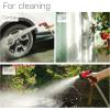 imageAQUASTAR AS73371 7Pattern Rear Trigger Nozzle Orange Hose Water Sprayer Lawn Yard GardenRed
