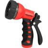 imageAQUASTAR AS73371 7Pattern Rear Trigger Nozzle Orange Hose Water Sprayer Lawn Yard GardenRed