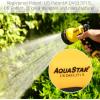 imageAQUASTAR AS73371 7Pattern Rear Trigger Nozzle Orange Hose Water Sprayer Lawn Yard GardenYellow