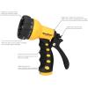imageAQUASTAR AS73371 7Pattern Rear Trigger Nozzle Orange Hose Water Sprayer Lawn Yard GardenYellow
