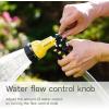 imageAQUASTAR AS73371 7Pattern Rear Trigger Nozzle Orange Hose Water Sprayer Lawn Yard GardenYellow