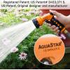 imageAQUASTAR Blue Garden Hose Heavy Duty Metal High Pressure FrontTrigger 7Pattern Nozzle Sprayer for Garden Lawns Plantes Showering PetsampampOutdoor fun Cleaning and Car WashingOrange