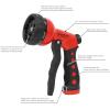imageAQUASTAR Blue Garden Hose Heavy Duty Metal High Pressure FrontTrigger 7Pattern Nozzle Sprayer for Garden Lawns Plantes Showering PetsampampOutdoor fun Cleaning and Car WashingRed