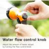 imageAQUASTAR Blue Garden Hose Heavy Duty Metal High Pressure FrontTrigger 7Pattern Nozzle Sprayer for Garden Lawns Plantes Showering PetsampampOutdoor fun Cleaning and Car WashingOrange