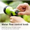 imageAQUASTAR Blue Garden Hose Heavy Duty Metal High Pressure FrontTrigger 7Pattern Nozzle Sprayer for Garden Lawns Plantes Showering PetsampampOutdoor fun Cleaning and Car WashingGreen