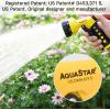 imageAQUASTAR Blue Garden Hose Heavy Duty Metal High Pressure FrontTrigger 7Pattern Nozzle Sprayer for Garden Lawns Plantes Showering PetsampampOutdoor fun Cleaning and Car WashingYellow