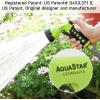 imageAQUASTAR Blue Garden Hose Heavy Duty Metal High Pressure FrontTrigger 7Pattern Nozzle Sprayer for Garden Lawns Plantes Showering PetsampampOutdoor fun Cleaning and Car WashingGreen