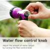 imageAQUASTAR Blue Garden Hose Heavy Duty Metal High Pressure FrontTrigger 7Pattern Nozzle Sprayer for Garden Lawns Plantes Showering PetsampampOutdoor fun Cleaning and Car WashingPurple