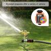 imageAQUASTAR SingleZone Hose Watering Timer Red Automatic Irrigation for Lawn Garden Yard One OutletOrange