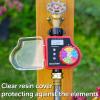 imageAQUASTAR SingleZone Hose Watering Timer Red Automatic Irrigation for Lawn Garden Yard One OutletRed