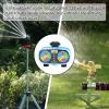 imageAQUASTAR TwoZone Hose Watering Timer Yellow Automatic Irrigation for Lawn Garden Yard Two OutletsBlue