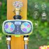imageAQUASTAR TwoZone Hose Watering Timer Yellow Automatic Irrigation for Lawn Garden Yard Two OutletsGreen