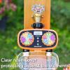 imageAQUASTAR TwoZone Hose Watering Timer Yellow Automatic Irrigation for Lawn Garden Yard Two OutletsOrange