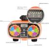imageAQUASTAR TwoZone Hose Watering Timer Yellow Automatic Irrigation for Lawn Garden Yard Two OutletsOrange