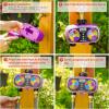 imageAQUASTAR TwoZone Hose Watering Timer Yellow Automatic Irrigation for Lawn Garden Yard Two OutletsPurple
