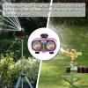 imageAQUASTAR TwoZone Hose Watering Timer Yellow Automatic Irrigation for Lawn Garden Yard Two OutletsPurple