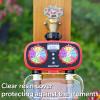 imageAQUASTAR TwoZone Hose Watering Timer Yellow Automatic Irrigation for Lawn Garden Yard Two OutletsRed