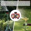 imageAQUASTAR TwoZone Hose Watering Timer Yellow Automatic Irrigation for Lawn Garden Yard Two OutletsRed
