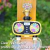 imageAQUASTAR TwoZone Hose Watering Timer Yellow Automatic Irrigation for Lawn Garden Yard Two OutletsYellow