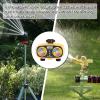 imageAQUASTAR TwoZone Hose Watering Timer Yellow Automatic Irrigation for Lawn Garden Yard Two OutletsYellow