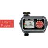 imageEden 93411 1Zone Digital Water Timer with LCD Display  Programmable Sprinkler System Manual Watering Rain Delay and Moisture Sensor Compatibility1 Zone