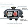 imageEden 93411 1Zone Digital Water Timer with LCD Display  Programmable Sprinkler System Manual Watering Rain Delay and Moisture Sensor Compatibility4 Zone