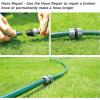 imageEden 94051 Rubber Garden Hose 12 in x 50 ft DIY Hose Set50 feet x 12 inch