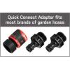 imageEden 94123 4Pattern Adjustable Mobile Rotary Gear Drive Sprinkler WQuick Connect Starter Set 360 Degree CoverageOriginal Design