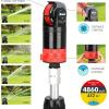 imageEden 94124 Multi Pattern Turbo Gear Drive Sprinkler Plus Misting System with Quick Connect Set 360 Degree CoverageMisting