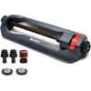 imageEden 94124 Multi Pattern Turbo Gear Drive Sprinkler Plus Misting System with Quick Connect Set 360 Degree CoverageOn Sled Base