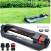 imageEden 94124 Multi Pattern Turbo Gear Drive Sprinkler Plus Misting System with Quick Connect Set 360 Degree CoverageOn Sled Base