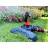 imageEden 94124 Multi Pattern Turbo Gear Drive Sprinkler Plus Misting System with Quick Connect Set 360 Degree CoverageOn Sled Base