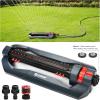 imageEden 94124 Multi Pattern Turbo Gear Drive Sprinkler Plus Misting System with Quick Connect Set 360 Degree CoverageOn Sled Base