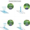 imageEden 94124 Multi Pattern Turbo Gear Drive Sprinkler Plus Misting System with Quick Connect Set 360 Degree CoverageOn Sled Base