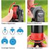 imageEden 94124 Multi Pattern Turbo Gear Drive Sprinkler Plus Misting System with Quick Connect Set 360 Degree CoverageSprinkler Head