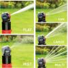 imageEden 94124 Multi Pattern Turbo Gear Drive Sprinkler Plus Misting System with Quick Connect Set 360 Degree CoverageSprinkler Head
