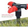 imageEden 94141 Adjustable 360 Revolving Sprinkler for Lawn and Garden  15 Nozzles 5quot Riser Spike BaseOn Spike