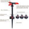 imageEden 94141 Adjustable 360 Revolving Sprinkler for Lawn and Garden  15 Nozzles 5quot Riser Spike BaseOn Spike