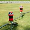 imageEden 94144 6Pattern Rotary Gear Drive Sprinkler with Step Spike Gear Drive Heavy Duty Gardening Watering System GardenampampLawns Multi Pattern Coverage up to 5278sqft