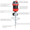 imageEden 94144 6Pattern Rotary Gear Drive Sprinkler with Step Spike Gear Drive Heavy Duty Gardening Watering System GardenampampLawns Multi Pattern Coverage up to 5278sqft