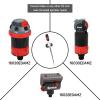imageEden 94154 PRO The Heaviest Weight Tripod 537 lbs Adjustable 4Way Mini Turbo Metal Oscillating Sprinkler WQuick Connect Starter Set Covers up to 4069 sq ft Telescoping Tripod StyleSpike Base