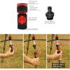 imageEden 94154 PRO The Heaviest Weight Tripod 537 lbs Adjustable 4Way Mini Turbo Metal Oscillating Sprinkler WQuick Connect Starter Set Covers up to 4069 sq ft Telescoping Tripod StyleAdjustable Impact Sprinklers