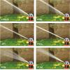 imageEden 94156 PRO Metal Telescoping Tripod Adjustable 6Pattern Mobile Rotary Gear Drive Garden Sprinkler for Yard WPremium Quick Connect Starter Set6Pattern Metal Base