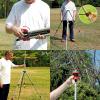 imageEden 94156 PRO Metal Telescoping Tripod Adjustable 6Pattern Mobile Rotary Gear Drive Garden Sprinkler for Yard WPremium Quick Connect Starter SetTelescoping Metal Tripod