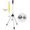 imageEden 94156 PRO Metal Telescoping Tripod Adjustable 6Pattern Mobile Rotary Gear Drive Garden Sprinkler for Yard WPremium Quick Connect Starter SetUpgraded Tripod