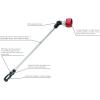 imageEden 94621 Pro Metal 4Pattern 18 ThumbControl Turbo Watering WandUpgraded Version