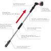imageEden 94624 Pro Metal 6Pattern Turbo Extension Watering WandExtension up to 66